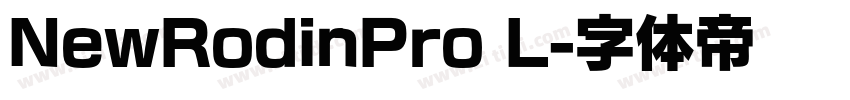 NewRodinPro L字体转换